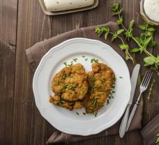 Vepřové řízky s bramborovou kaší s nízkým obsahem laktózy